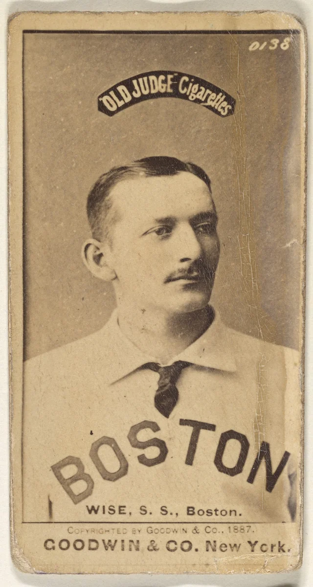 Wise, Shortstop, Boston, from the Old Judge series (N172) for Old Judge Cigarettes by Goodwin & Company, photograph, 1887