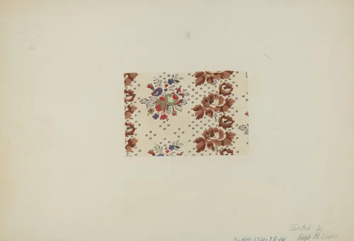 Printed Textile by Ralph M. Lewis, index of american design, 1938