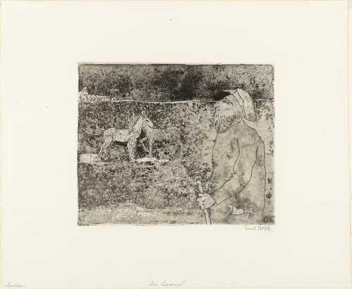 The Farmer (Der Landwirt) by Emil Nolde, print, 1918