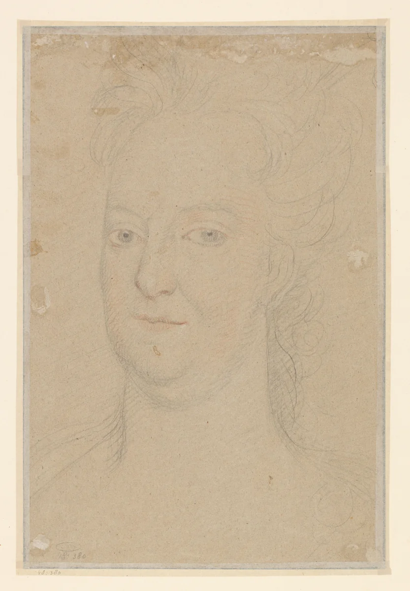 Portret van Maria Theresia by Frans van Stampart, drawing, 1685-1750
