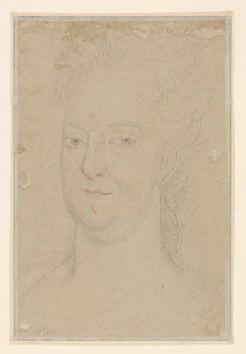 Portret van Maria Theresia by Frans van Stampart, drawing, 1685-1750