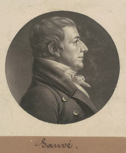 Pierre Sauvé by Charles B. J. Févret de Saint-Mémin, print, 1805
