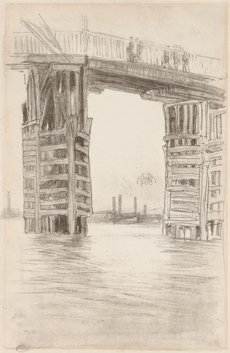 The Tall Bridge by James McNeill Whistler, print, 1878