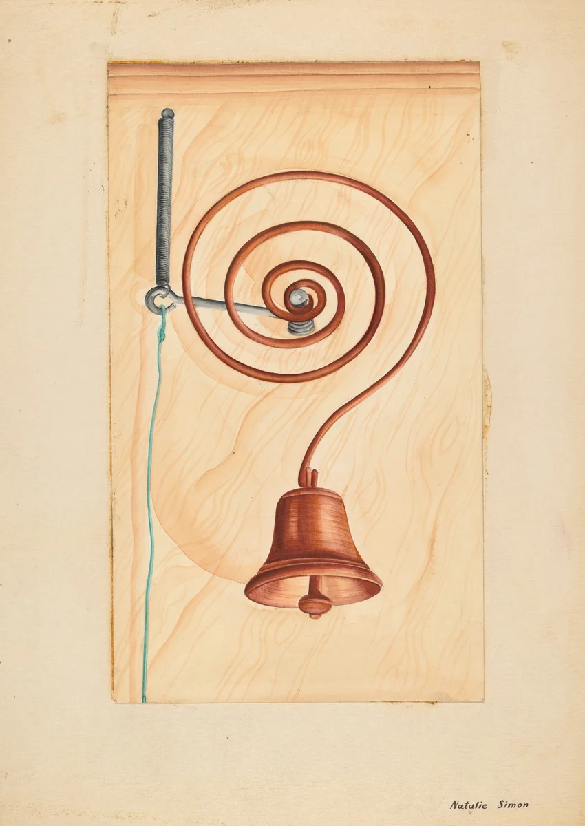 Door Bell by Natalie Simon, index of american design, 1937