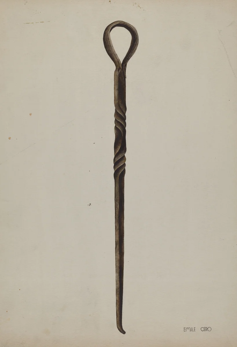 Rope Making Tool by Emile Cero, index of american design, 1938