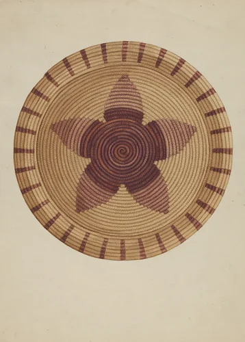 Basket Tray by Gordena Jackson, index of american design, 1936