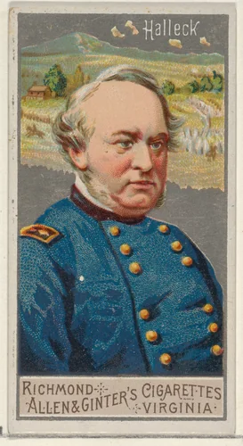 Henry Wager Halleck, from the Great Generals series (N15) for Allen & Ginter Cigarettes Brands by Allen & Ginter, print, 1888