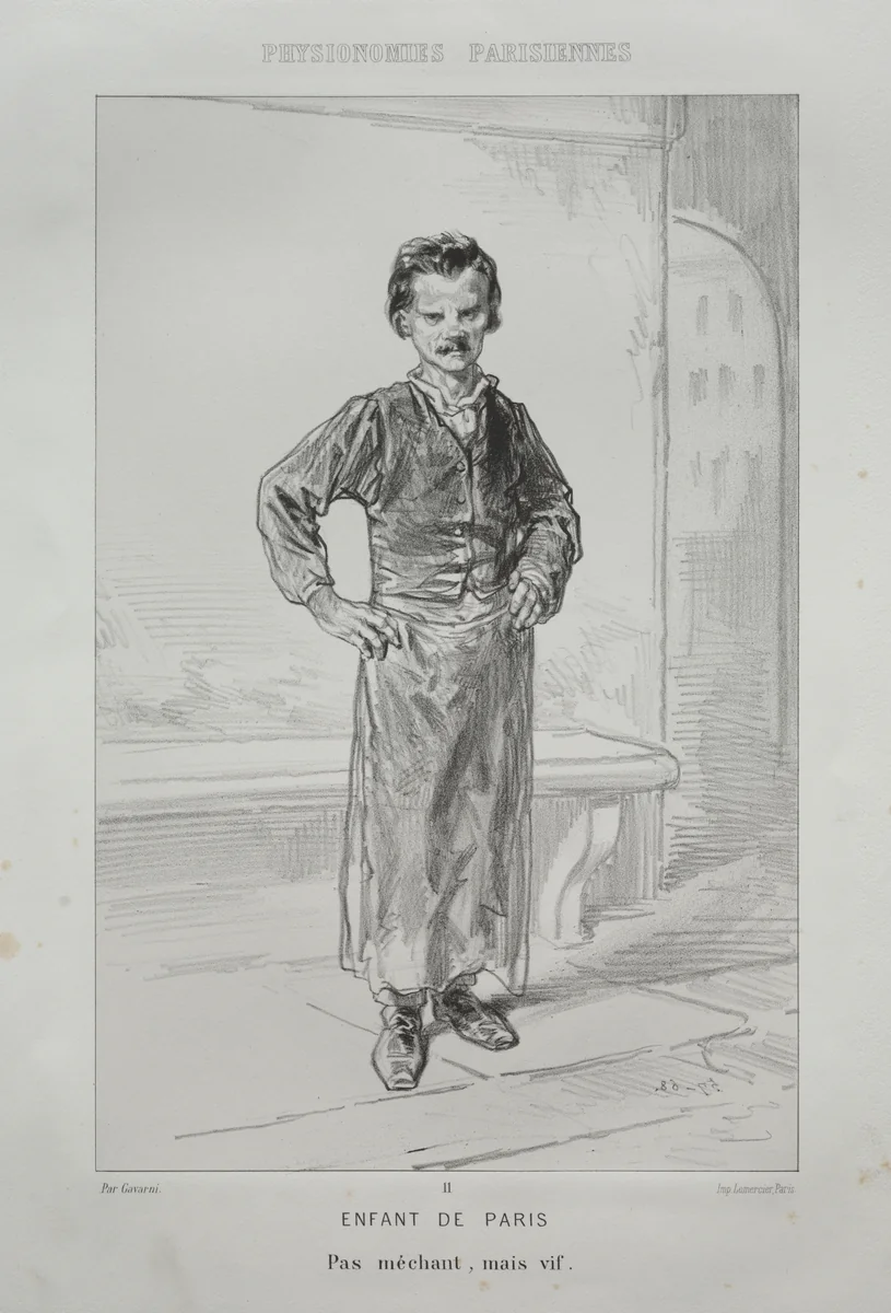 Enfant de Paris by Paul Gavarni, print, 1824-1866