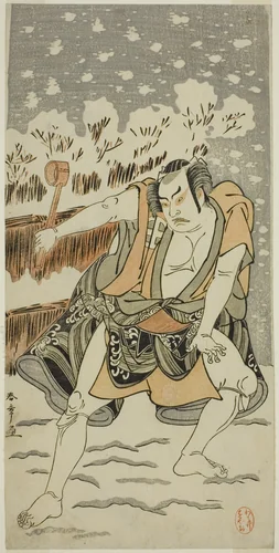The Actor Otani Hiroji III in an Unidentified Role by Katsukawa Shunsho (勝川 春章), print, 1775-1785