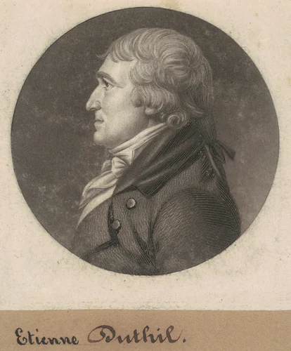Stephen Dutilh by Charles B. J. Févret de Saint-Mémin, print, 1801