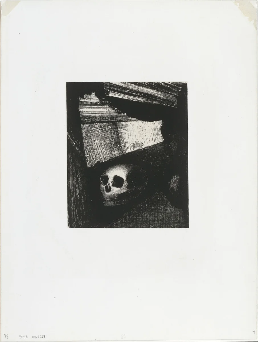 A Man of the People, a Savage, from The Juror by Odilon Redon, print, 1887