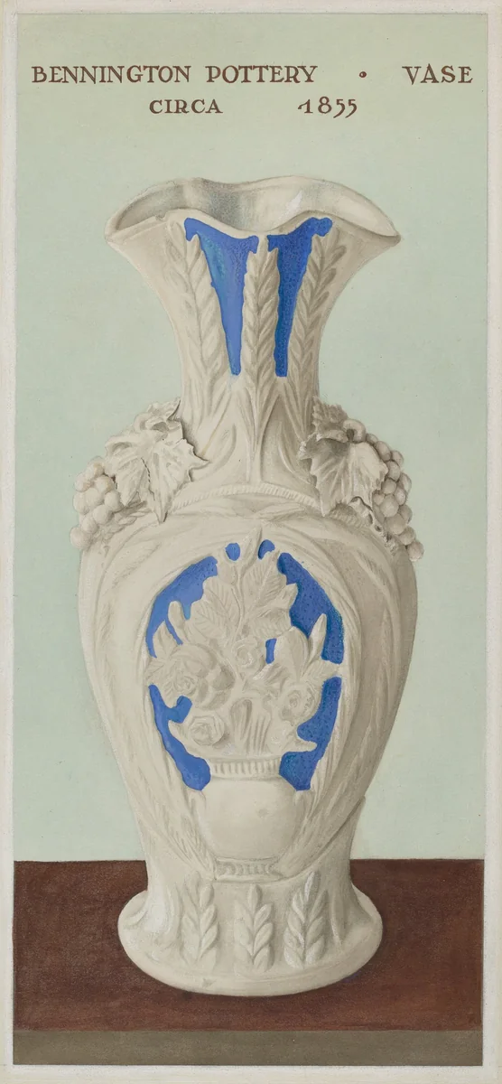 Porcelain Vase by Herbert Gallagher, index of american design, 1938