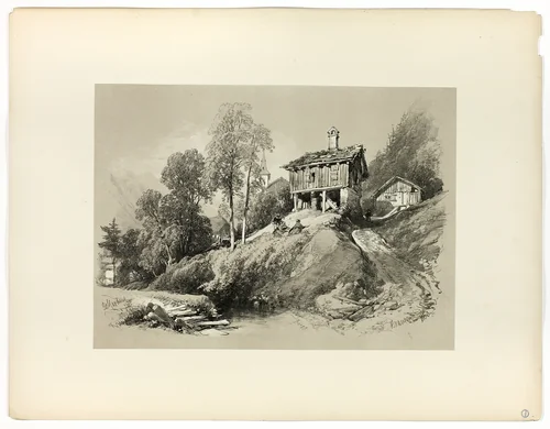 Brunnen, from Picturesque Selections by James Duffield Harding, print, 1860