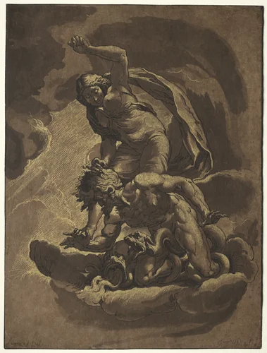 The Triumph of Truth over Envy, Plate 24 by Maria Catharina Prestel, print, 1781