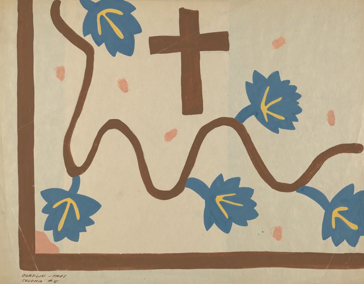 Colcha by Majel G. Claflin, index of american design, 1935-1942