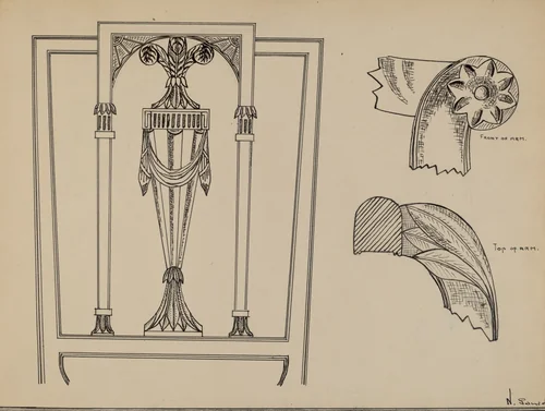 Armchair by Nicholas Gorid, index of american design, 1936