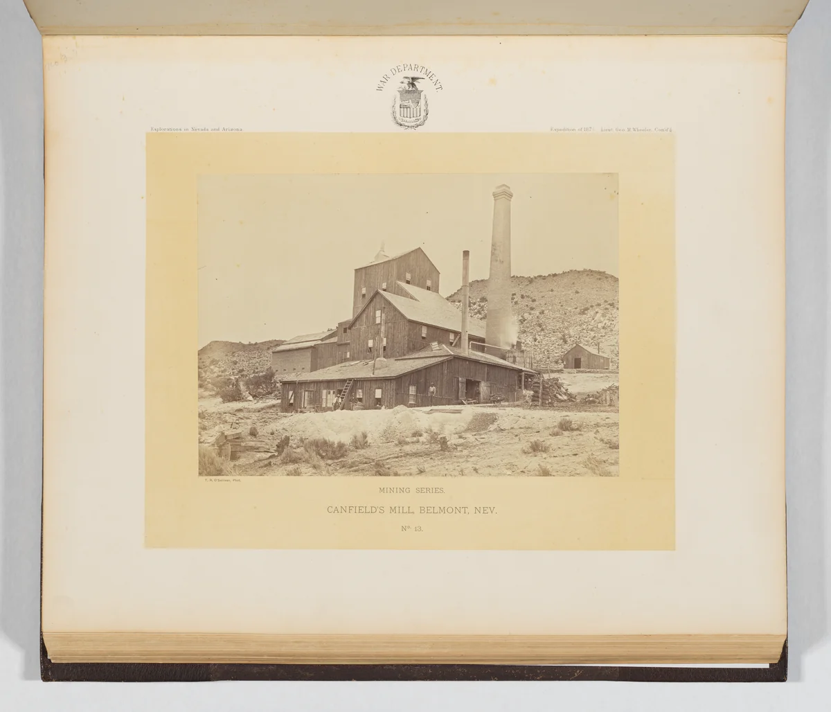 Canfield's Mill, Belmont, Nevada by Timothy O'Sullivan, photograph, 1871