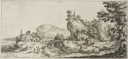 Returning from the Hunt, from Various Scenes Designed in Florence by Jacques Callot, print, 1618-1620
