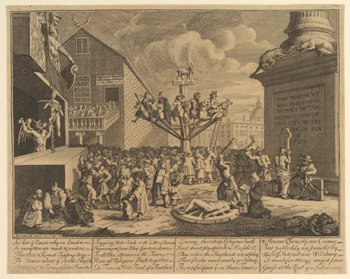 The South Sea Scheme by William Hogarth, print, 1722