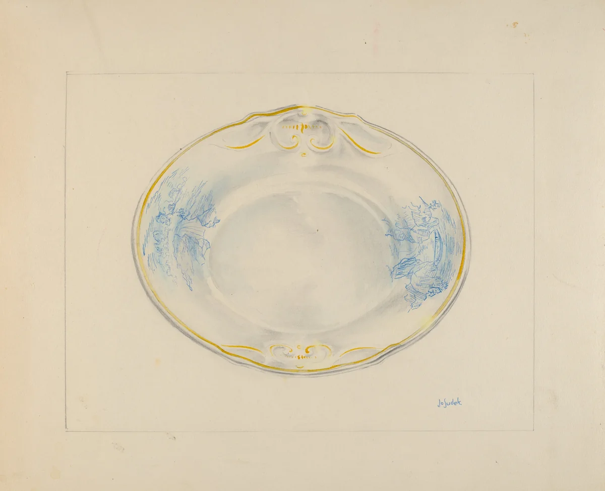 Pie Dish by Joseph Sudek, index of american design, 1936