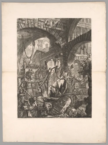 The Man on the Rack, plate 2 from Imaginary Prisons by Giovanni Battista Piranesi, print, 1761