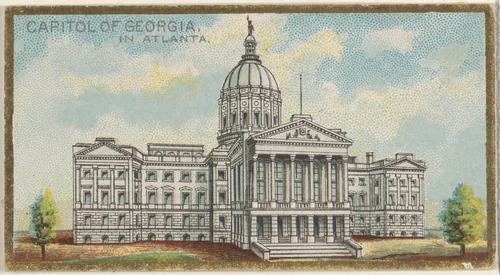 Capitol of Georgia in Atlanta, from the General Government and State Capitol Buildings series (N14) for Allen & Ginter Cigarettes Brands by Allen & Ginter, print, 1889
