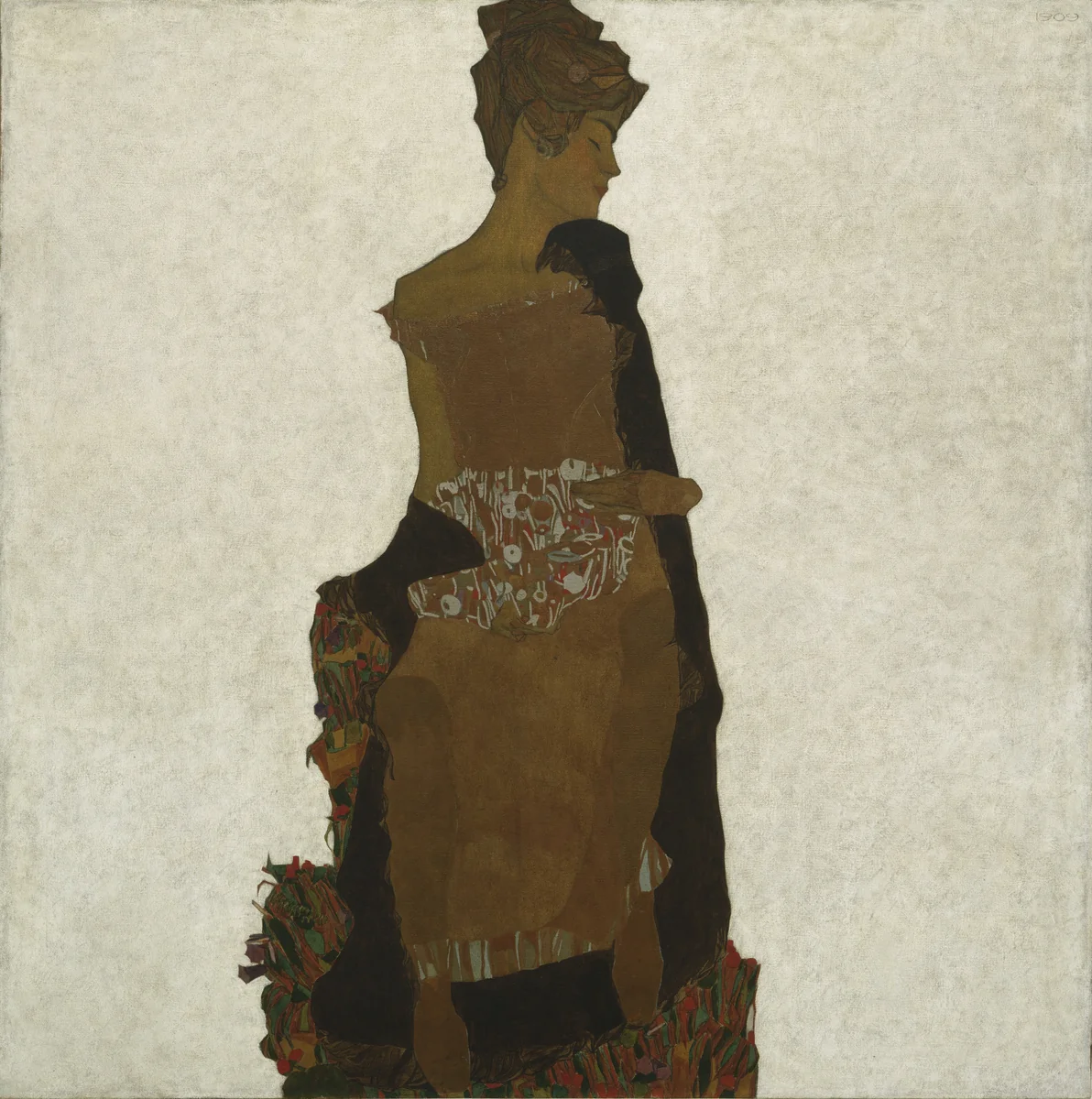 Portrait of Gerti Schiele by Egon Schiele, painting, 1909