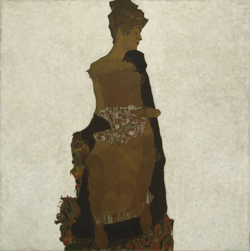 Portrait of Gerti Schiele by Egon Schiele, painting, 1909