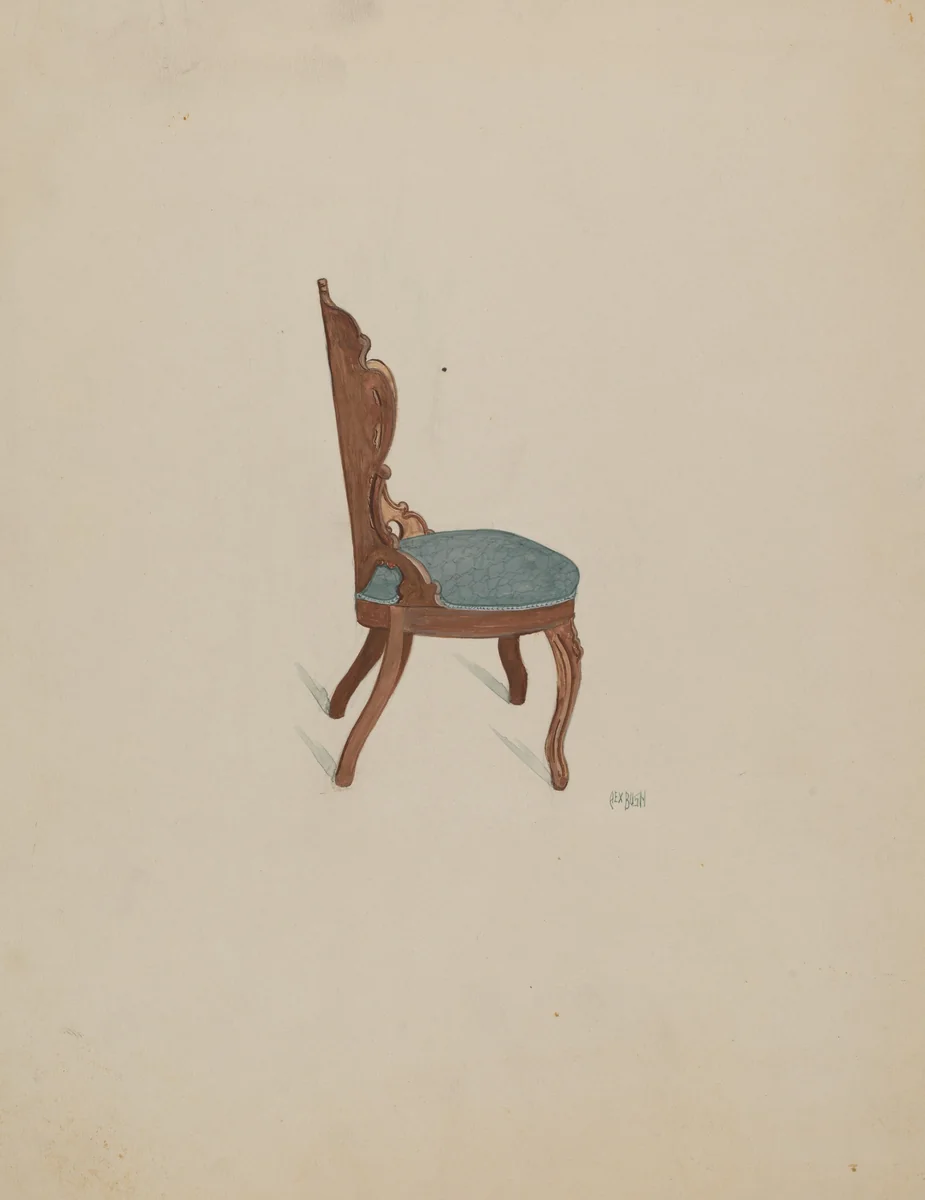 Rosewood Chair by Rex F. Bush, index of american design, 1936