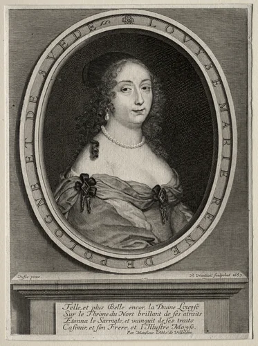 Marie Louise de Gonzague, Reine de Pologne by Robert Nanteuil, print, 1653