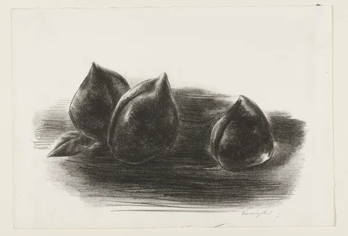 Three Peaches by Yasuo Kuniyoshi, print, 1933