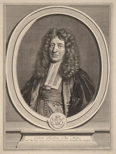 Gedeon Berbier-Du Metz by Gérard Edelinck
Hyacinthe Rigaud, print, 1640-1707