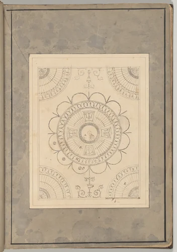 Design for the Ceiling of the Supper Room at Curraghmore, County Waterford, Ireland by James Wyatt, drawing, 1781-1792