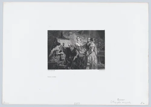 Palestrina and Her Daughters by Henri-Charles-Antoine Baron, print, 1853