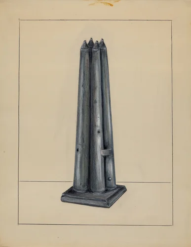 Candle Mold by Holger Hansen, index of american design, 1936
