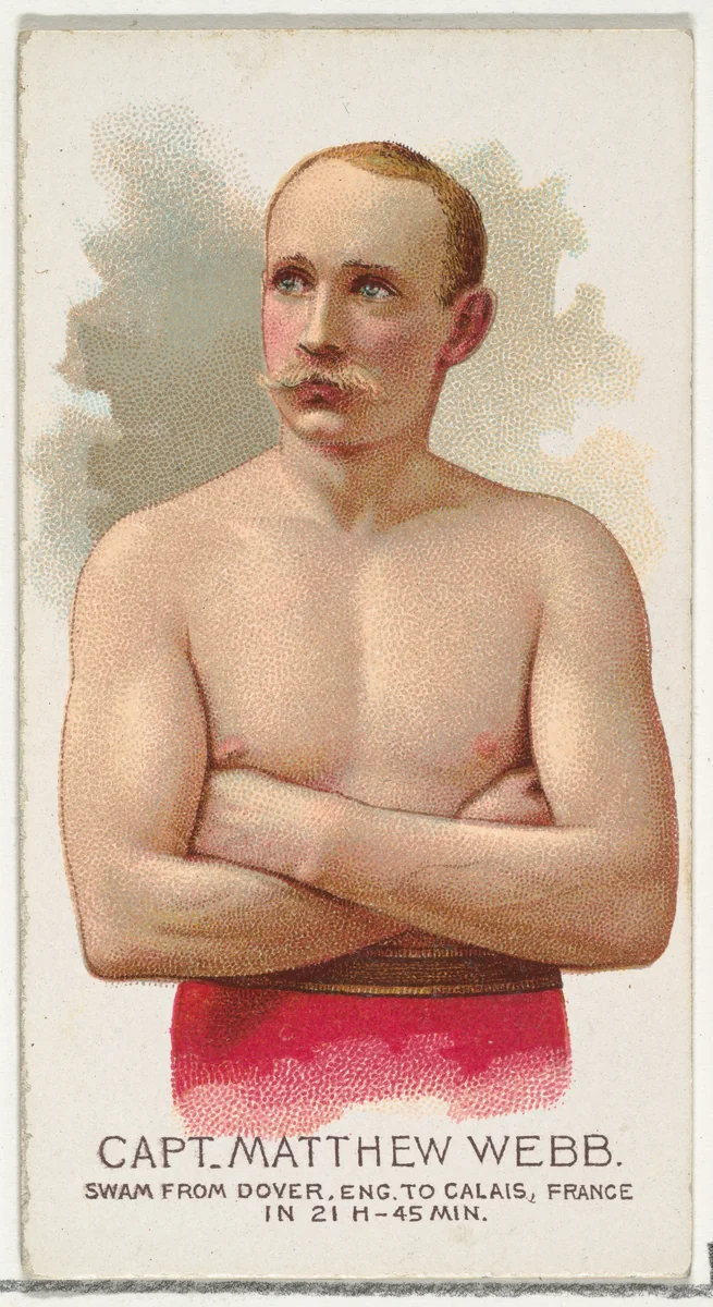 Captain Matthew Webb, Swam from Dover, England to Calais, France, from World's Champions, Series 2 (N29) for Allen & Ginter Cigarettes by Allen & Ginter, print, 1888