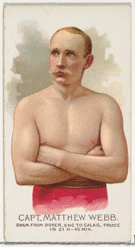 Captain Matthew Webb, Swam from Dover, England to Calais, France, from World's Champions, Series 2 (N29) for Allen & Ginter Cigarettes by Allen & Ginter, print, 1888