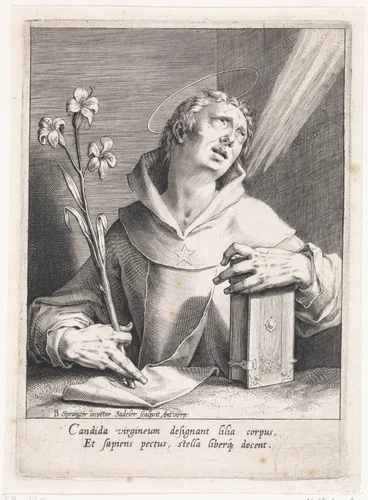 Heilige Dominicus (versie 1) by Unknown, print, 1580-1584