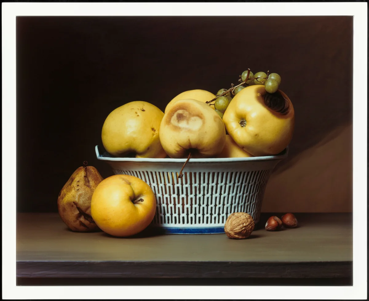 Apples in a Porcelain Basket by Sharon Core, photograph, 2007