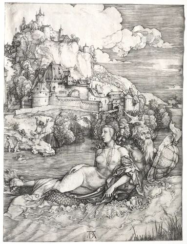 The Sea Monster by Albrecht Dürer, print, 1496-1506