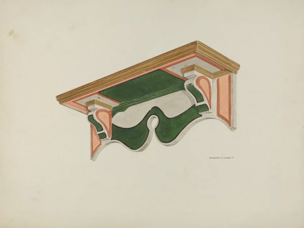 Wall Bracket (Ecclesiastical) by Edward Jewett, index of american design, 1939