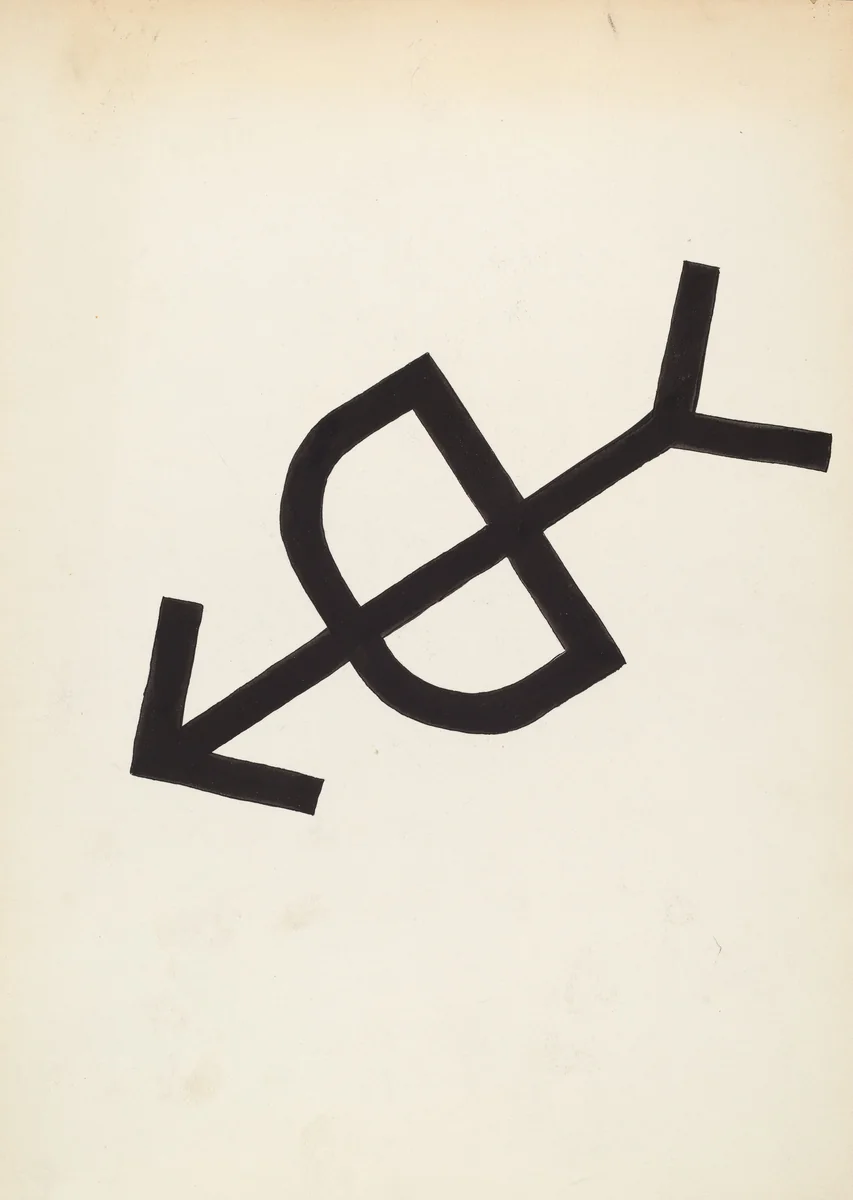 Cattle Brand by J. Henry Marley, index of american design, 1936
