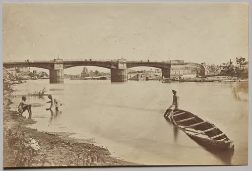 The Iron Bridge by Felice A. Beato, photograph, 1858