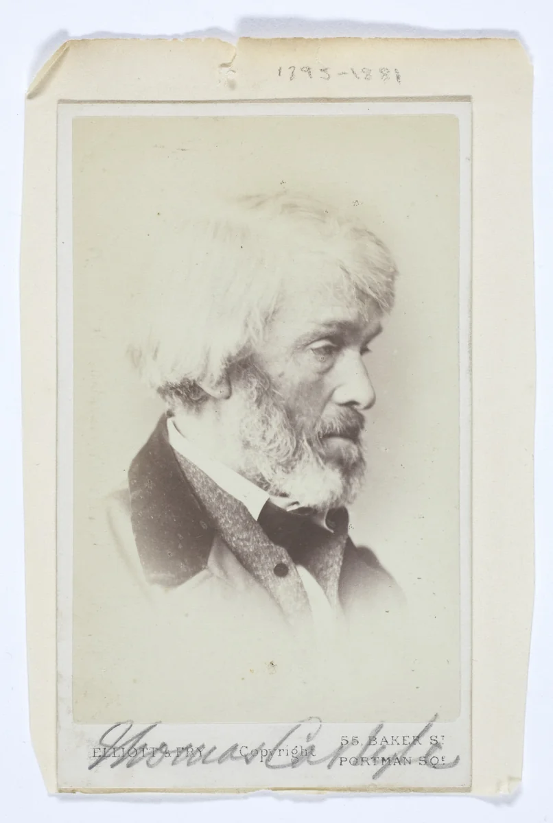 Thomas Carlyle by Elliott & Fry, photograph, 1863-1869