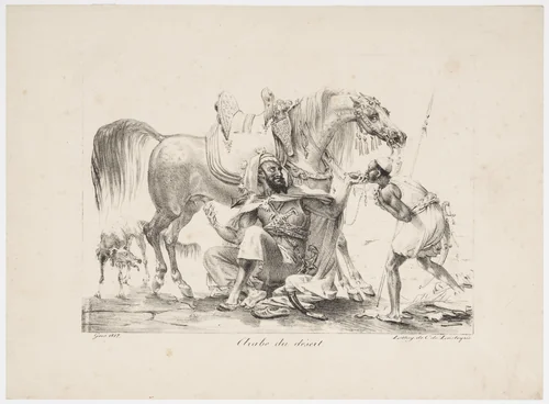 Arabe du Desert by Antoine-Jean Gros, print, 1817