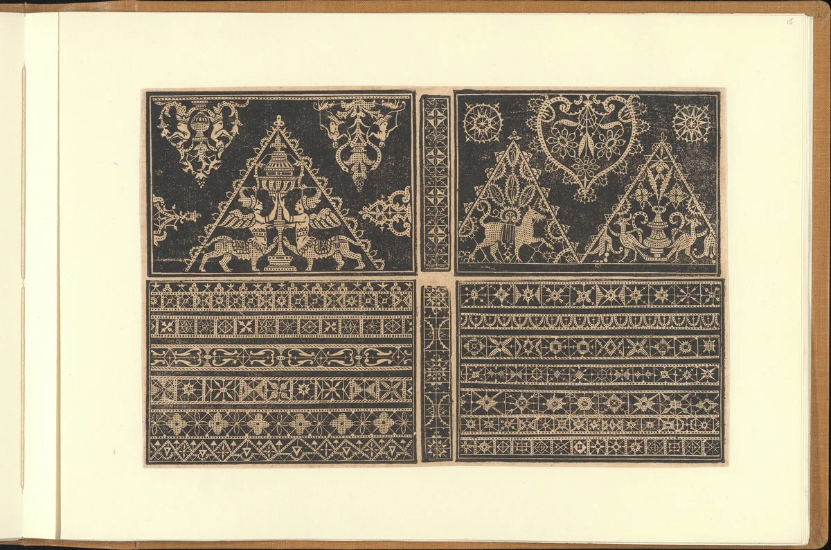 Schon newes Modelbuch...Page 15(r) by Sigismundus Latomus, book, 1617