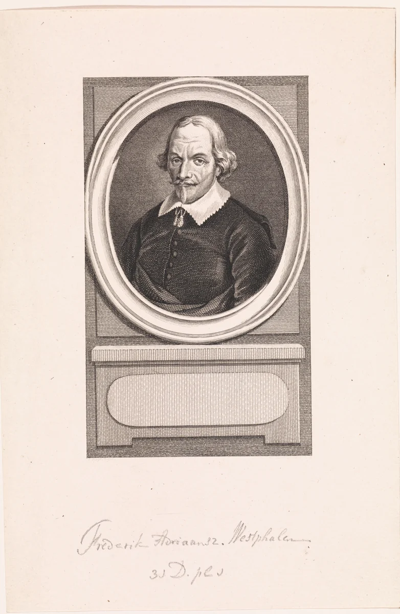 Portret van Frederik Adriaensz. Westphalen by Reinier Vinkeles, print, 1794