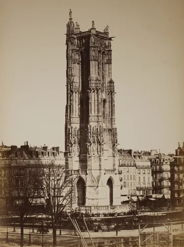 Tour St. Jacques, Paris by Artist Unknown, photograph, 1860-1869