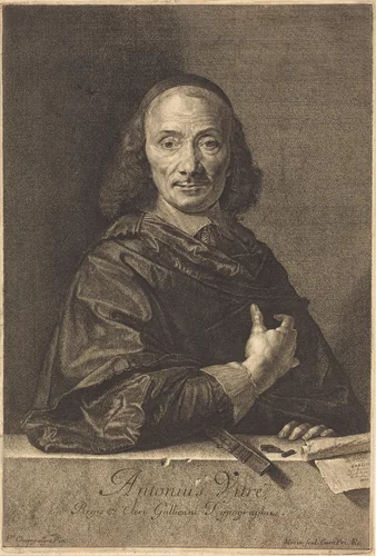 Antoine Vitre by Jean Morin; Philippe de Champaigne, print, 1600-1650