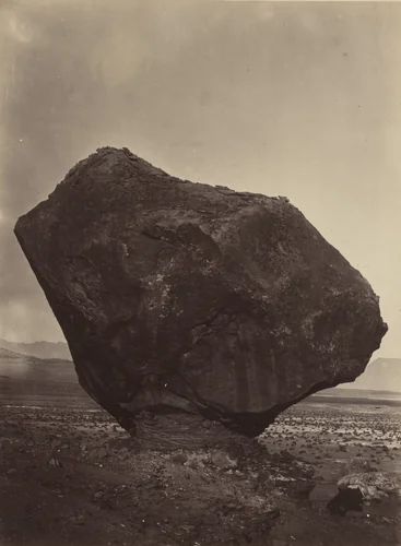 Perched Rock, Rocker Creek, Arizona by Timothy O'Sullivan, William H. Bell, photograph, 1871